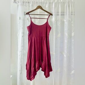 Joyfolie Mia joy kamala dress in cordovan red small